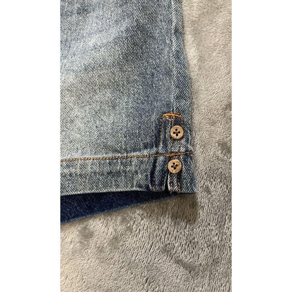 Women's Roxy Blue Denim Elastic-Waist Jean Shorts with Drawstring Sz XS NWT - Picture 4 of 10